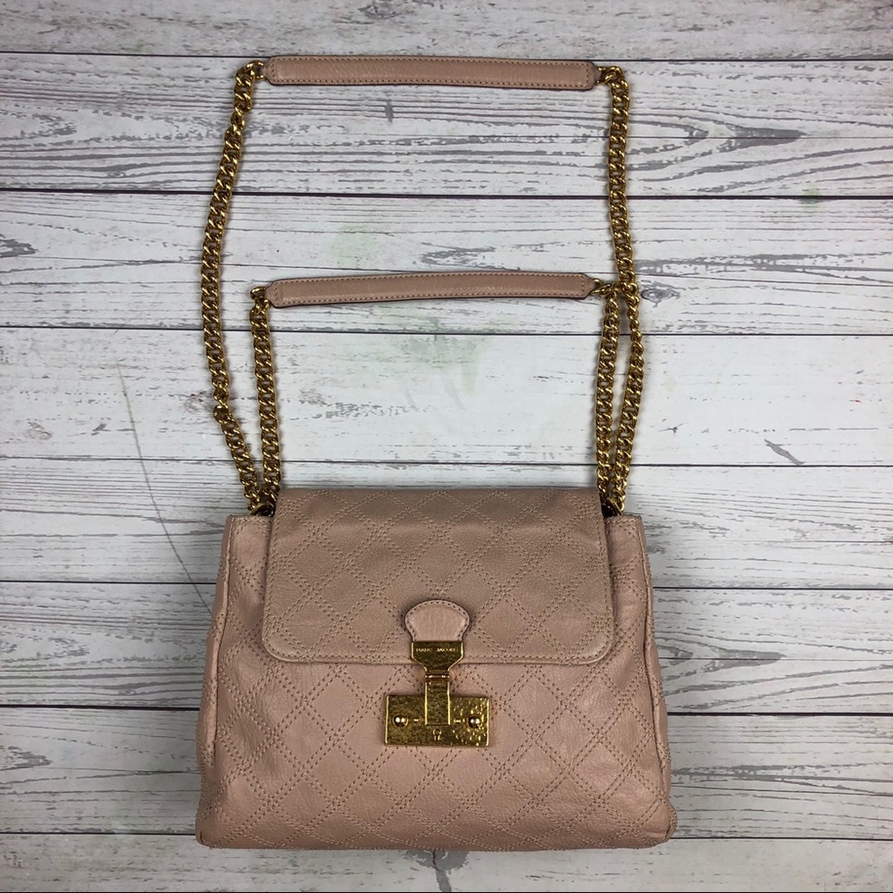 Marc Jacobs Sullivan Quilted Nude Leather Bag